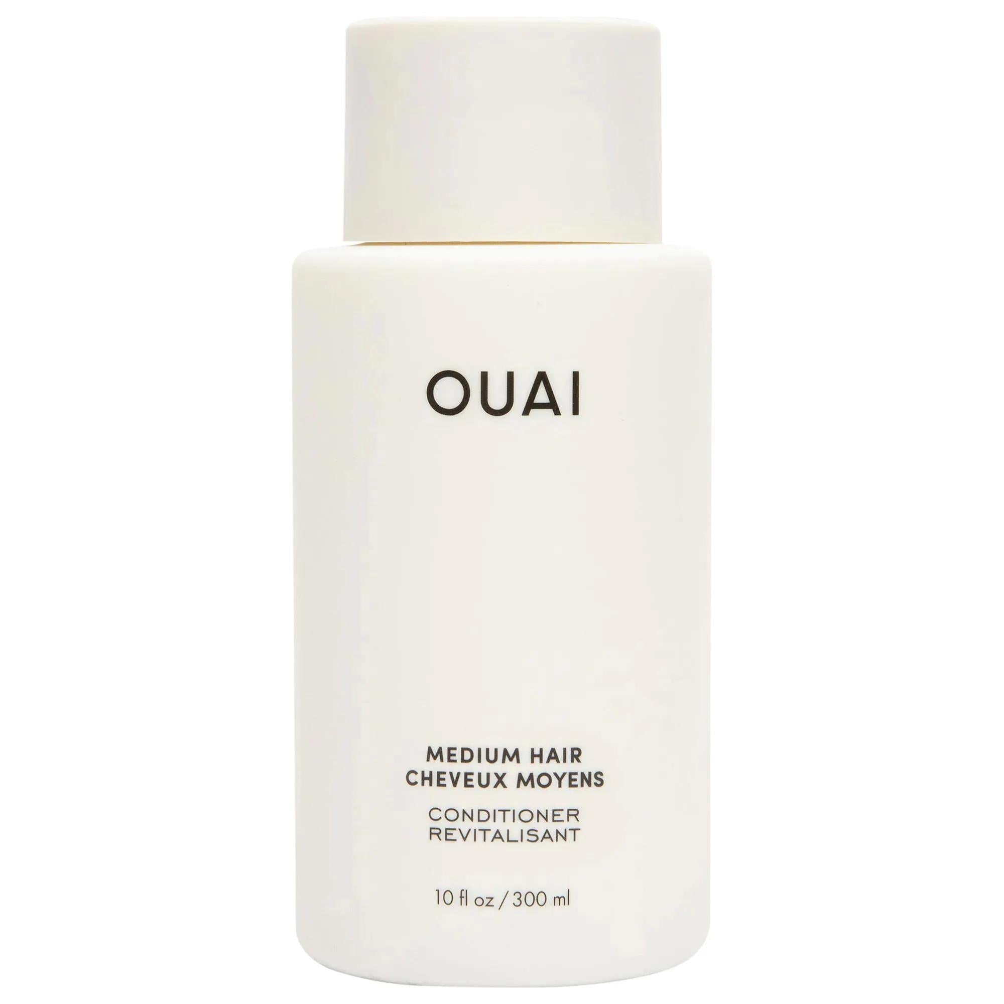 OUAI Medium Hair Conditioner - Color-Safe, Hydrating, Anti-Frizz, and Shine Enhancing for Coily, Curly, Straight, and Wavy Hair