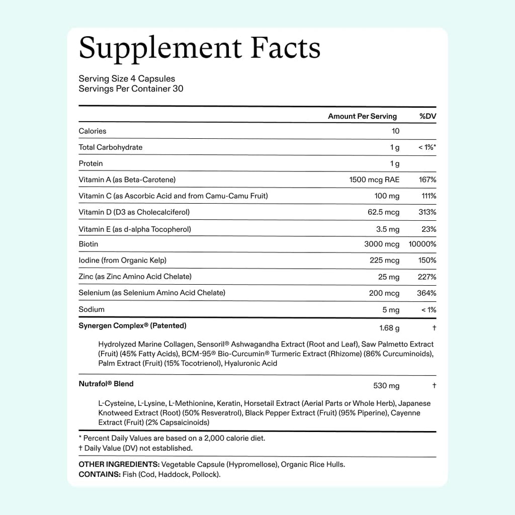 Nutrafol Women's Hair Growth for Thicker, Stronger Hair 3-Month Supply